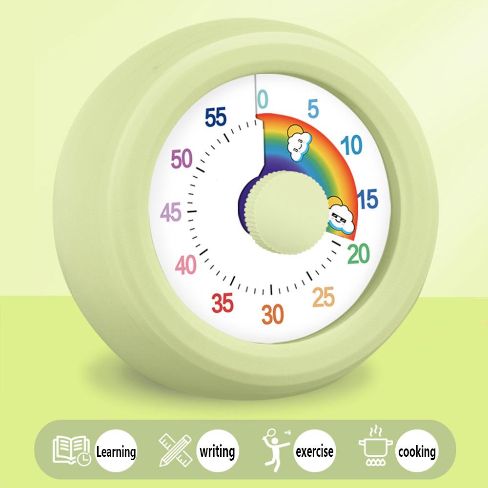 1PC Round Visual Timer Children Self-discipline Tool Countdown 60-minute  Cooking Homework Stopwatch Time Management