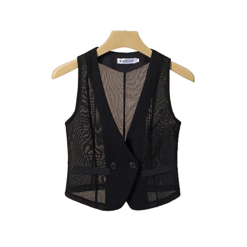 Women's V-Neck Mesh Slimming Summer Vest