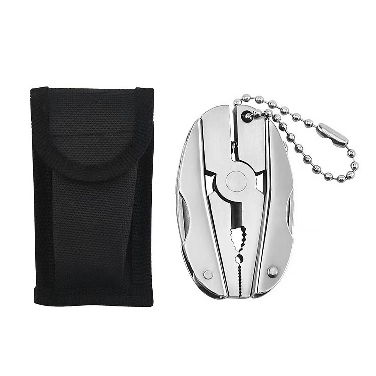 

Набор мини-брелоков 6-в-1, мультитул-плоскогубцы, многофункциональный брелок все в одном , крестовая отвертка, нож, напильник, подарки для мужчин