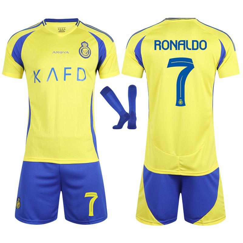 2425 Riad Victory Trikot Nr.. 7 C Ronaldo 10 Manet Erwachsenen Kinder Herren Damen Fußball-Trikotset Neue Ausgabe