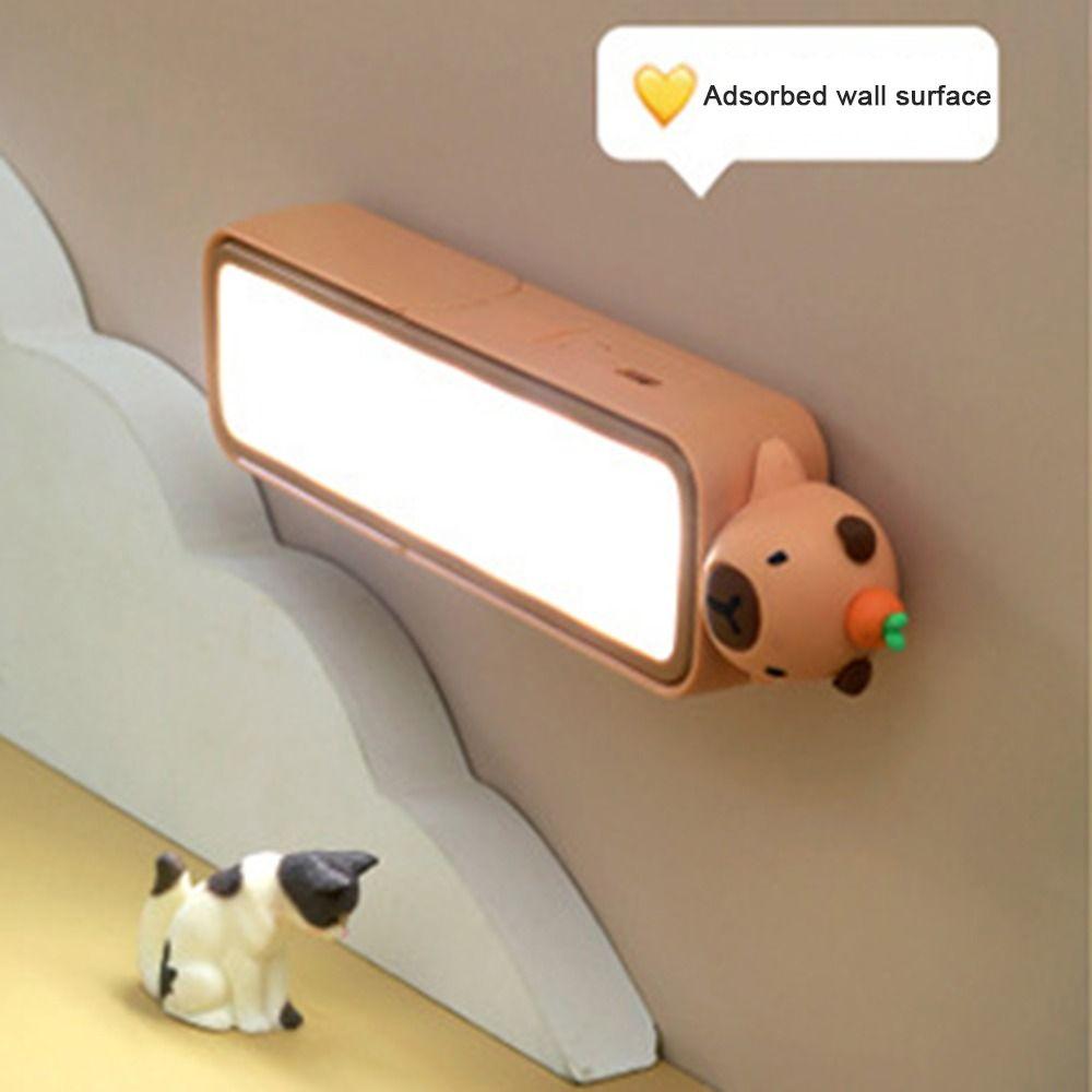 USB Rechargeable Capybara Desk Lamp Multifunctional Wall Lamp  Student Dormitory
