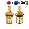 For Bathroom Sinks Porcelain Valve DIY Repair Kitchen Repair Brass Faucet Cartridge Replacement Hot And Cold Compatible