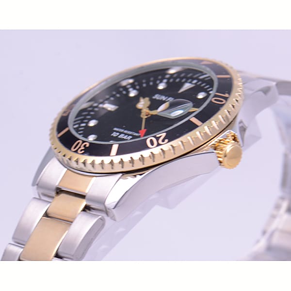 J-AXIS MJG-N37 Men's Quartz Wrist Watch - Silver / Gold MJG-N37-SBK MJG-N37-TBK MJG-N37-SBL Gift Casual Business Sports Student