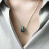J.Lauren Volume Turquoise Silver Necklace Bn0556