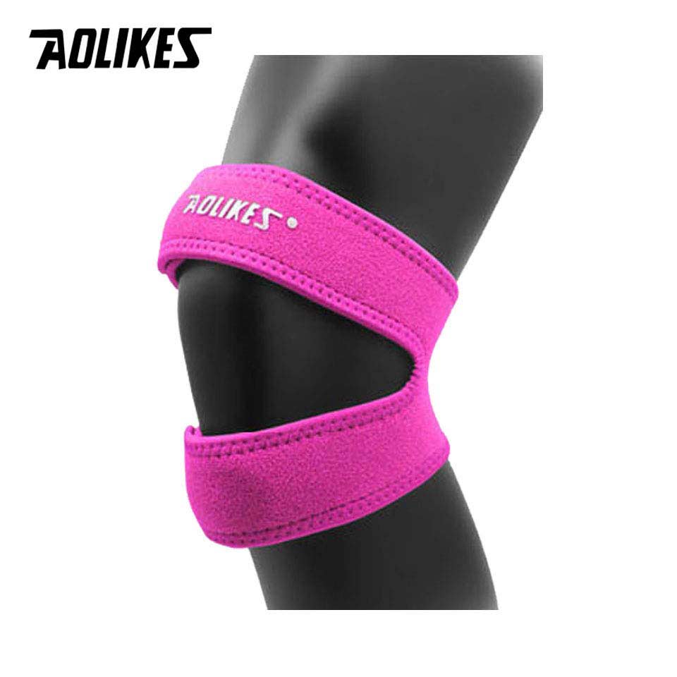 Aolikes 1Pcs Knee Support Patella Belt Elastic Bandage Sport Strap Knee Pads Protector Band Football Running Fitness Knee Brace