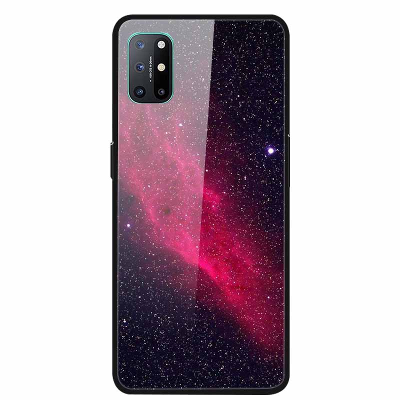 For OnePlus 8T Cases 8 Fashion Tempered Glass Hard Back Covers for Oneplus 8 Phone Cases Soft Bumper Fundas Oneplus8 8 T