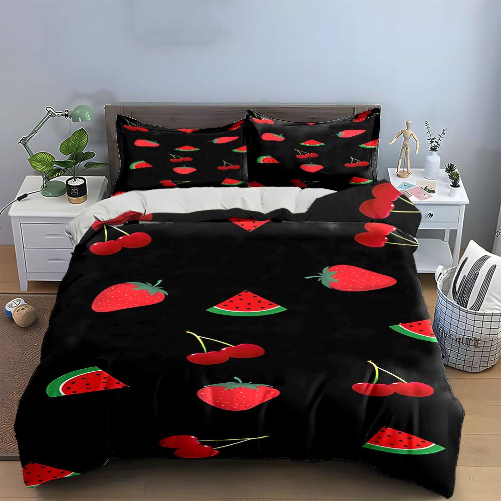 Juicy fruits paradise Bedding sets Duvet covers Pillowcases(1* Duvet Cover 2* Pillowcases without duvet insert)