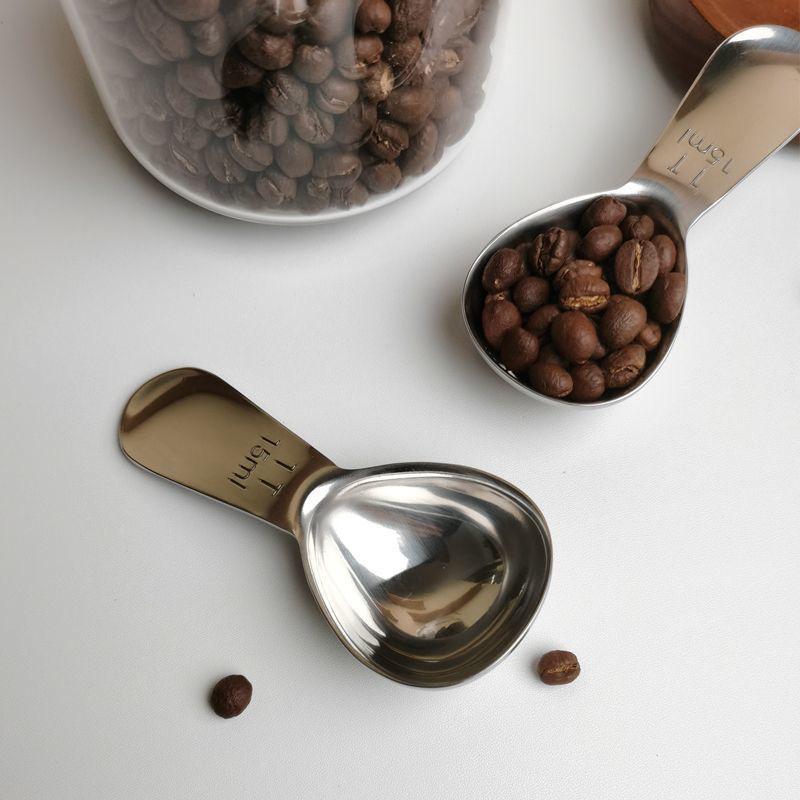 Cucchiai Misurini in Acciaio Inossidabile con Scala per Caffè, Latte in Polvere e Strumenti da Pasticceria