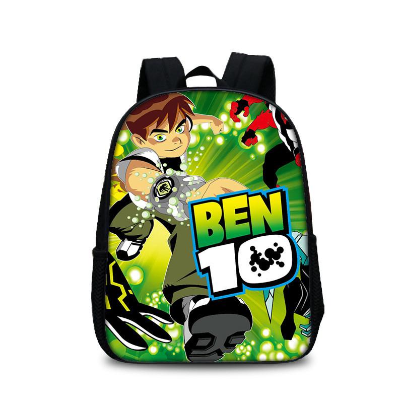 Mochila Escolar Ben 10 para Adolescentes con Diseño Cómodo Bolsa para Libros de Nailon para Estudiantes
