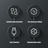 Cordless Electric Screwdriver Set 76 in 1 Precisions Bit Builtin LED Light Alloy Construction Electronics Repair Tool