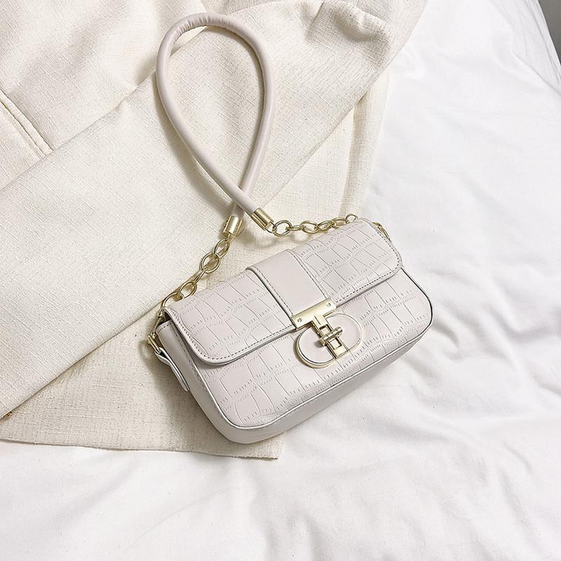 Chic Minimalist Fashionable Pink Underarm Bag Elegant Crossbody Purse For Ladies