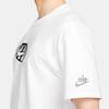 Nike Sportovní logo Crew Neck Tričko s krátkým rukávem Pánské topy Bílé FQ3753-100