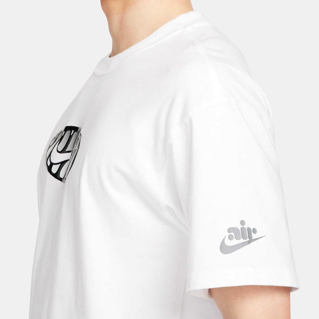 Nike Sportovní logo Crew Neck Tričko s krátkým rukávem Pánské topy Bílé FQ3753-100