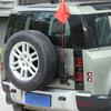 BCC1 For Land Rover Defender 90 110 130 2020-2025 Stainless Steel Black Car Tailgate Flag Pole & Antenna Bracket Car Accessories