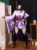 Jeu GenshinImpact 3D Raiden Shogun Beelzebul Costume Cosplay Tenue Halloween Carnaval Anime Comic Jeu de Rôle Uniforme