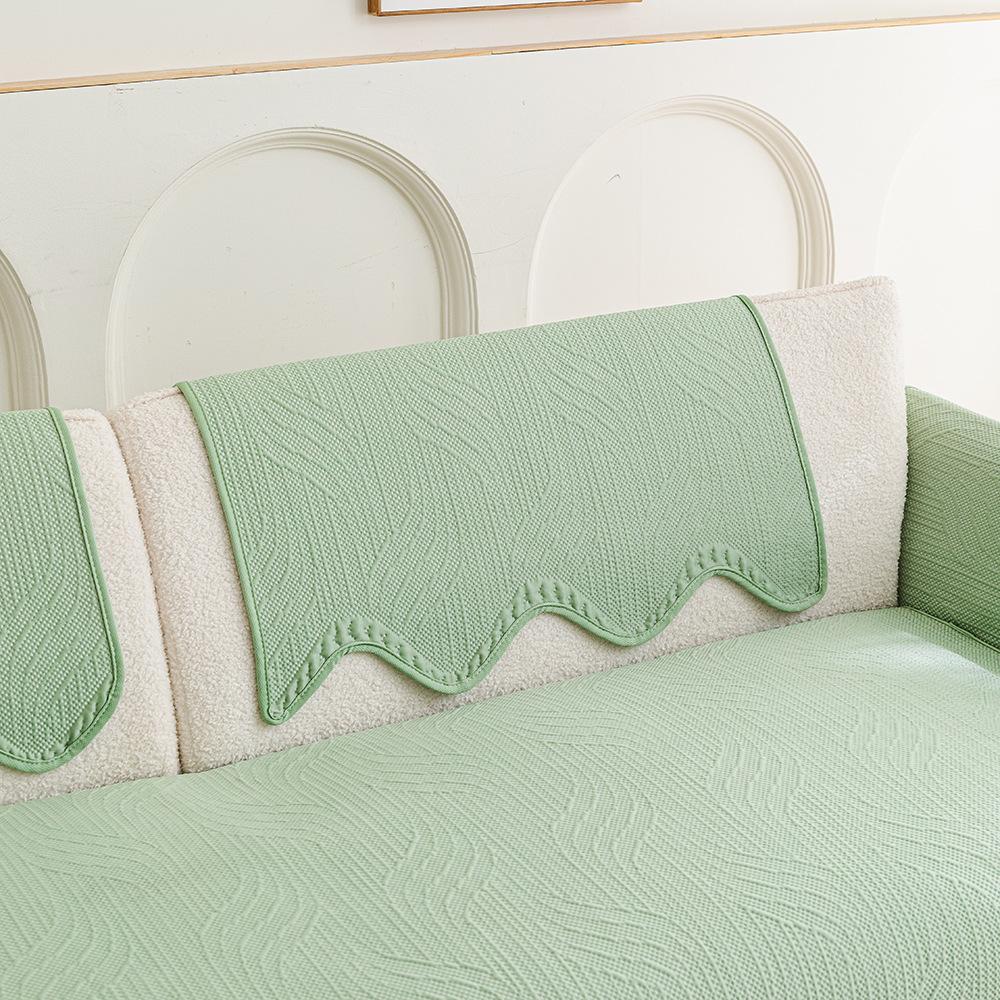 Special-Shaped Irregular Sofa Cushion  New Summer Cool Ice Silk Non-Slip Seat Cushion Summer Sofa Cover Cover Cloth