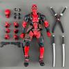 Marvel Deadpool and Wolverine Action Figure Set, Superhero Collectible Figures, Includes Interchangeable Head and Hand Parts