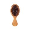 Detangling Hair Wooden Brush Soft Goat Hair Brush Head Massage Portable Comb Baby Cute Hair Bath Brush Comb Set