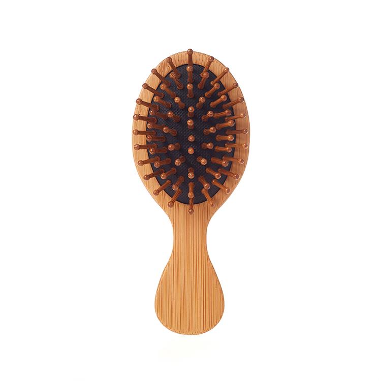 Detangling Hair Wooden Brush Soft Goat Hair Brush Head Massage Portable Comb Baby Cute Hair Bath Brush Comb Set