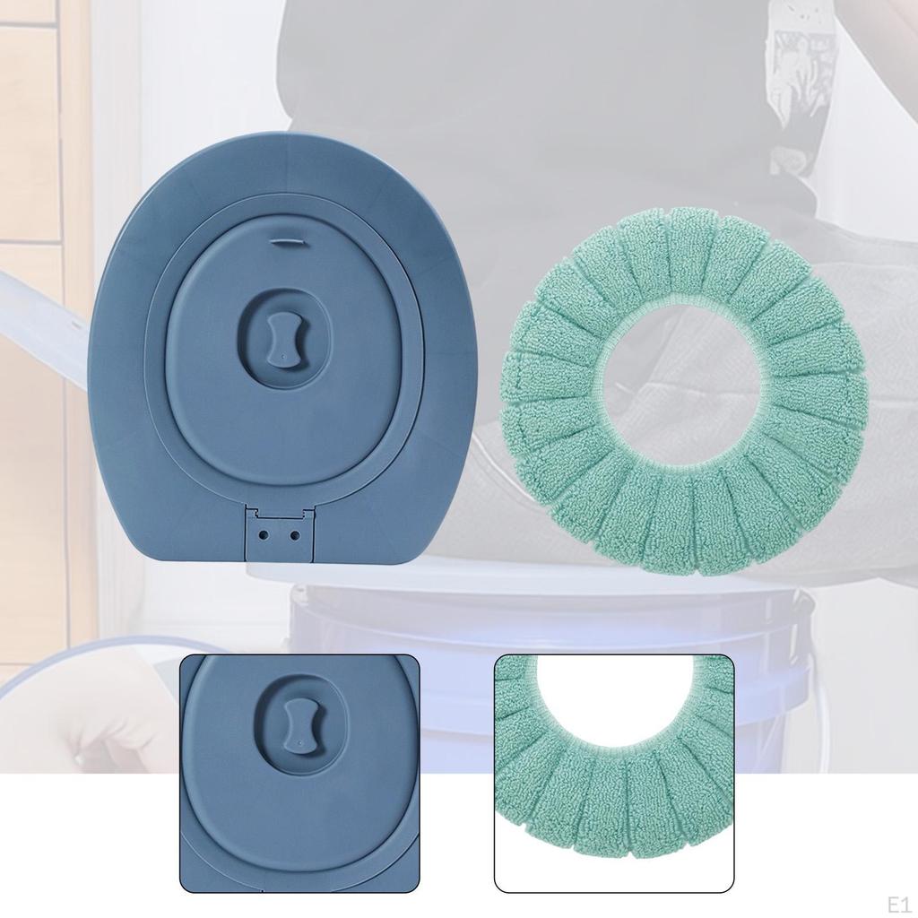 Bucket Toilet Seat with Lid Thickened Home Use Universal Outdoor Camping for Car