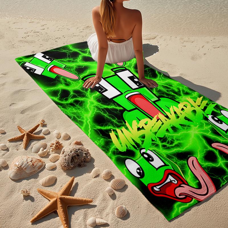 Colorful Game Friends Beach Towel, Super Soft Microfiber, Gift for Her/Him, Birthday, for Pool, Beach, Travel, Home Decor Fan Gifts