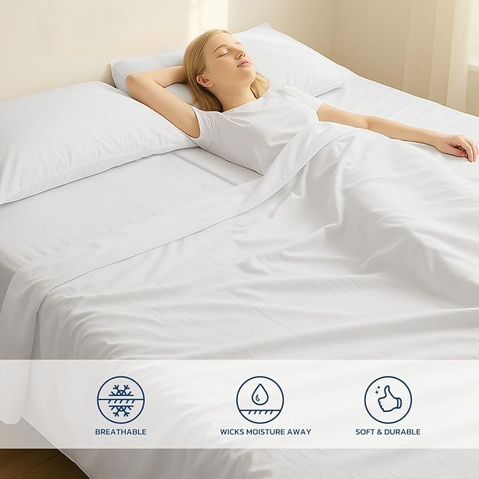 Balsara's Flat Sheet Ð 100% Egyptian Cotton 800 Thread Count, Hotel Quality Soft & Durable Bed Sheet, Wrinkle & Fade Resistant