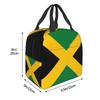 Sac à déjeuner isotherme avec drapeau jamaïcain pour femmes Patriotisme Réutilisable Thermique Refroidisseur Boîte à lunch pour repas École