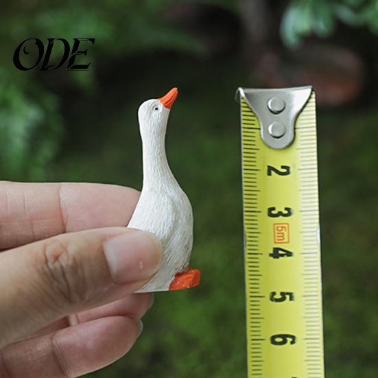 Goose Garden Ornaments Realistic Ornament, Miniature Resin Figurine, Statue Landscape Accessories for Outdoor Micro Bonsai Patio Decor Statues