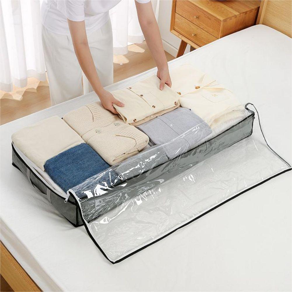 Bed Bottom Storage Bag Large Capacity Foldable Transparent Closet Quilt Packing Bag Organizers for Room Clothes Organizer