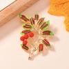 Artistic Enamel Autumn Leaf Pin Jewelry Combining Vintage Aesthetics and Natural Accent for a Distinctive Look