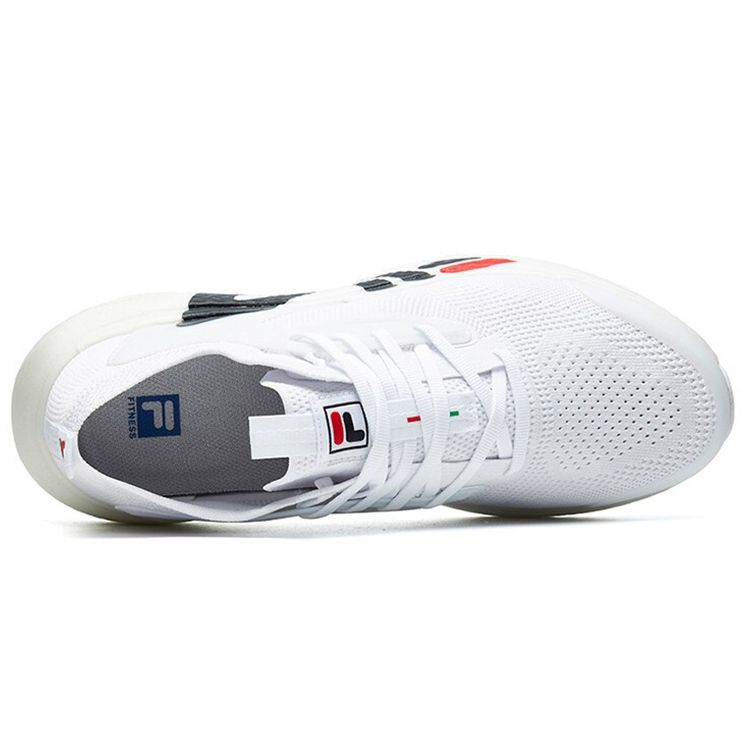 FILA Athletics Mind 3s Comfortable Fashion Fabric TPU Mesh Low-Top Casual Running Shoes Men sneaker FILA-White A12M122106FWT