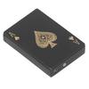Poker Lighter Windproof UV Light Zinc Alloy Refillable Cigar Cigarette Lighter for Men Women Black