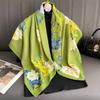 Women S Printed Square Scarf For Sun Protection And Daily Wear