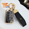 Tpu Car Key Case Cover For Vw Volkswagen Golf 7 Mk7 Tiguan Mk2 For Seat Ateca Leon Fr 2 Ibiza For Skoda Octavia A7 Shell Fob