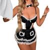 European and American erotic lingerie large size fat mm sexy cute maid uniform temptation passionate hot