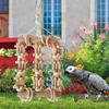 Parrot Cage Bite Toys Natural Wood Blocks Chew Toy for Medium and Large Birds