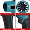 High Power Brushless Cordless Electric Turbo Fan Blowers Handheld Dust Blowing Tools Adjustable Speed With 2 Batteries And Pin