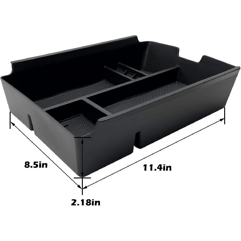 JOJOMARK For VW Atlas And Cross Sport Accessories Center Console Organizer 2018      Ert ABS Armrest Box Secondary Storage (Not Fit For 2024)