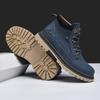 Handmade Men Boots Ankle Winter Leather Shoes Autumn Outdoor Hiking Boots Sneakers High Top Footwear Anti Slip