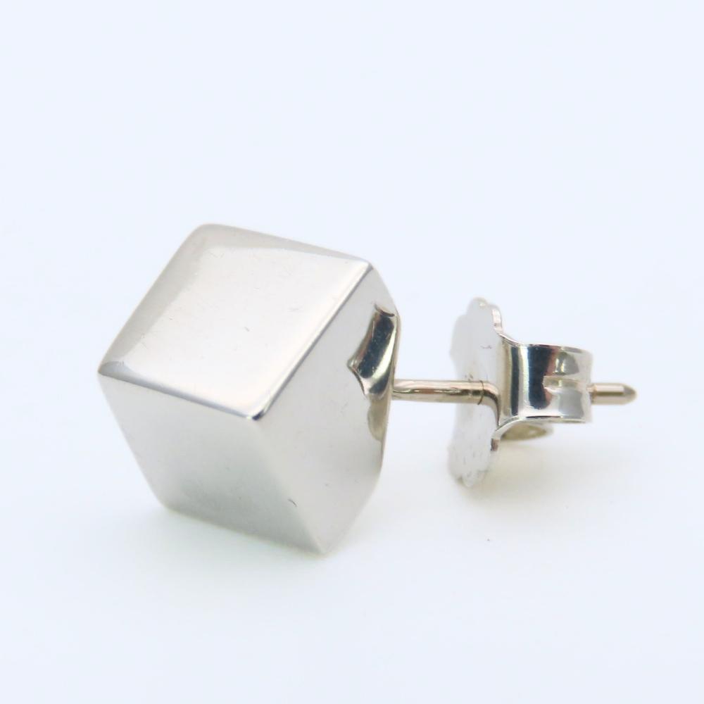 Used TIFFANY&Co. Pierce Cube Silver925 7.3g Silver Square