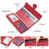 Genuine Leather Ladies' Long Wallet - Large Capacity, Multi-Card Slots, Simple, Fashionable Cowhide Handbag