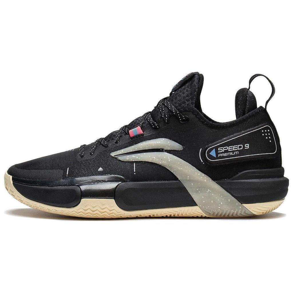 Li Ning Speed 9 Premium Cushioning Slip Resistant Abrasion Resistant Coverage Support Low top Basketball Shoes Men's ABAS071-1