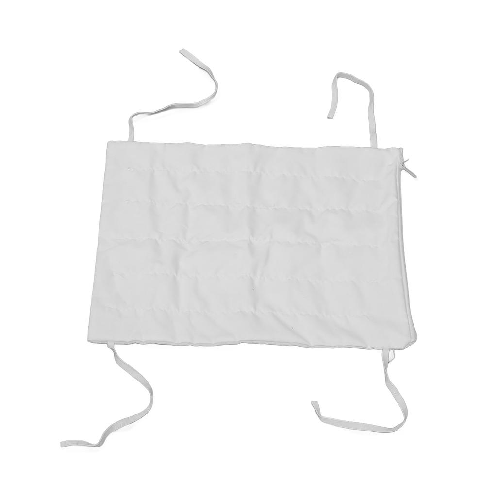 Cotton Chinese Herbal Bag with 4 Fixing Straps Hot Compress Microwavable Cotton Sachet Bag White 34
