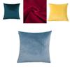 Luxurious 16" Velvet Cushion Cover Pillow Case With Invisible Zipper For Home Decor
