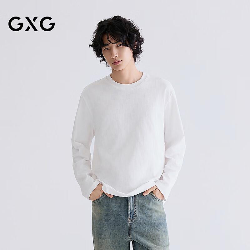 GXG Men s Textured Jacquard Crew Neck Long-Sleeve Knit Top 2XL