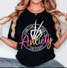 Anxiety I Came I Saw Unisex Graphic 100% Cotton T-shirt Mens Tees Top Top Tee S-3XL
