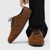 Mens Black Derby Loafers Clean Fit Casual Leather Style Business Shoes Round Toe Rubber Sole
