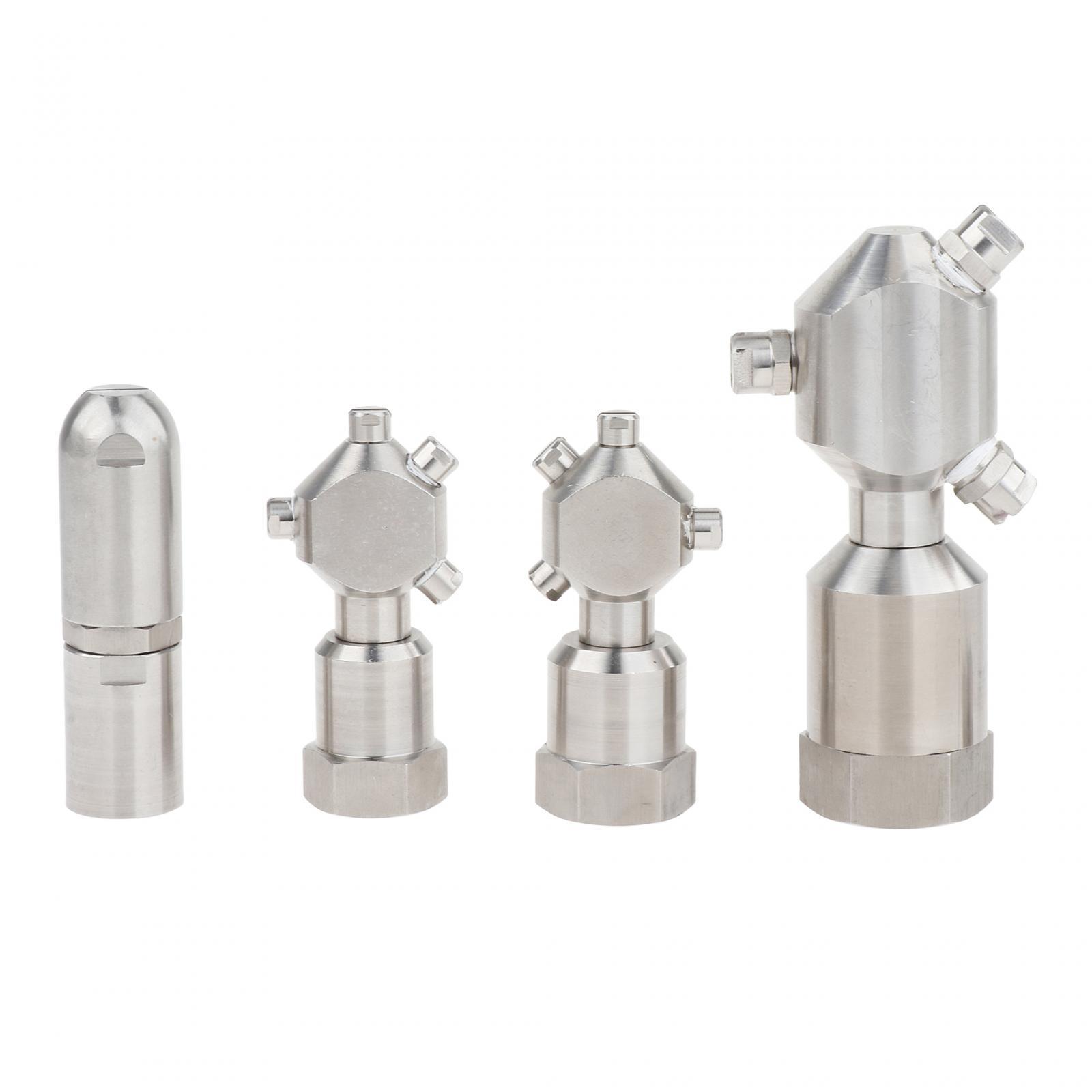 Rotary Spray Balls 360 Degree Pressure Washer Nozzle Fittings Female Thread Rotating Container Washing Spray Nozzles