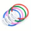 USB-wiederaufladbarer Glasfaser-Halsband Haustier Hund LED-Licht-Halsband Leuchtendes Anti-Verlust Hundehalsband USB-wiederaufladbares Hundehalsband Halsband