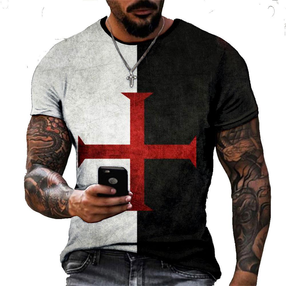 Bůh žehnej Vintage Ježíš Kristus Tričko Pro Muže 3D Potisk Pánské Nadměrné Tričko s Krátkým Rukávem